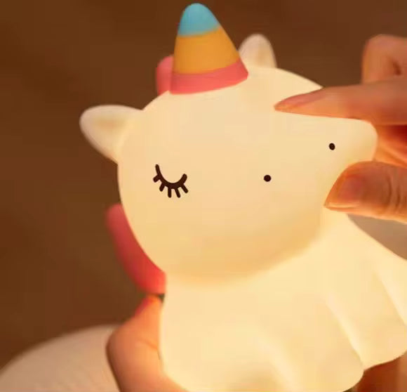 Kids Squishy Unicorn LED Night Light