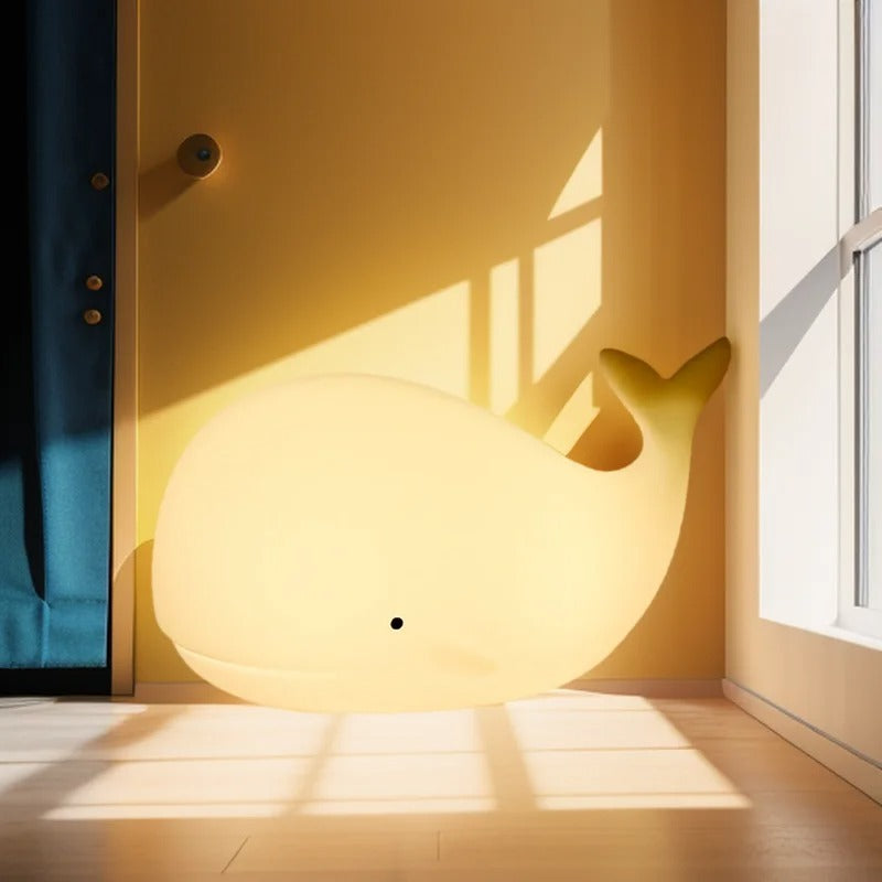 Kids Squishy Whale LED Night Light