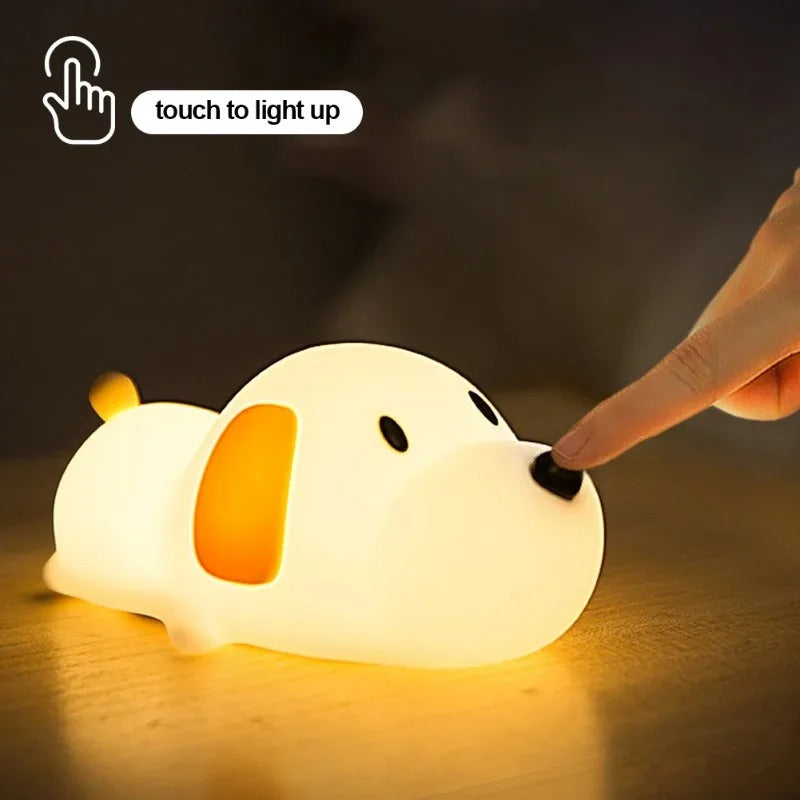 Kids Squishy Papa Puppy LED Night Light