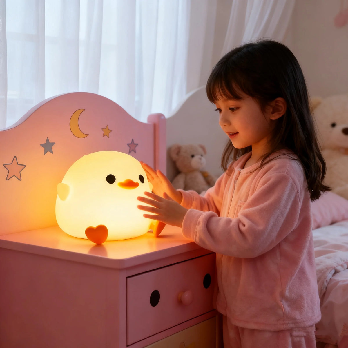 Kids Squishy DoDo Duck LED Night Light