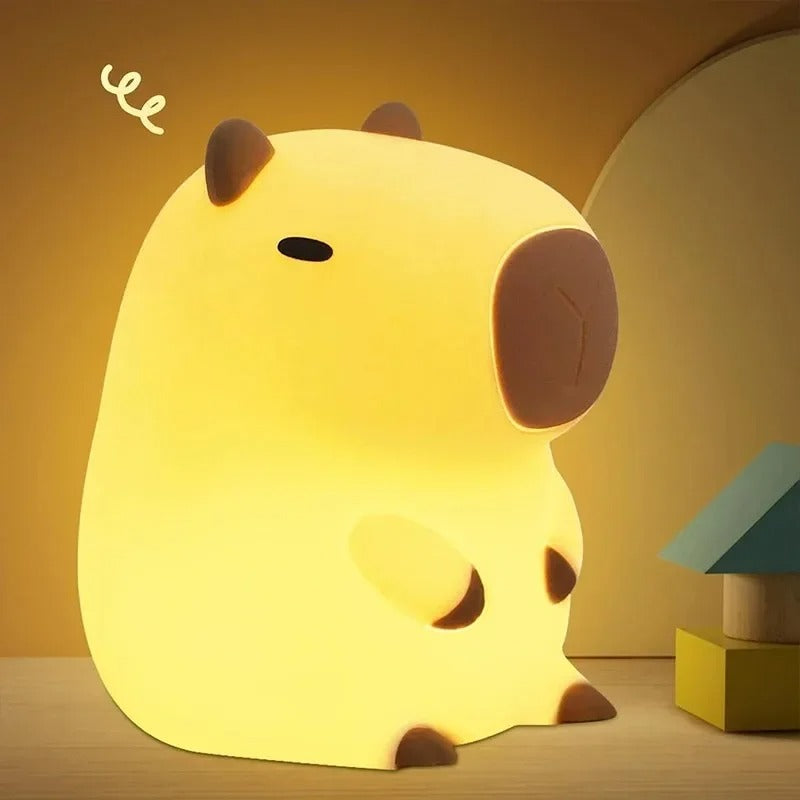 Kids Squishy Capybara LED Night Light