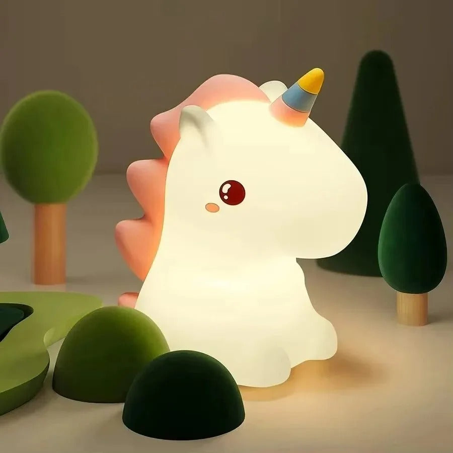 Kids Squishy Unicorn LED Night Light