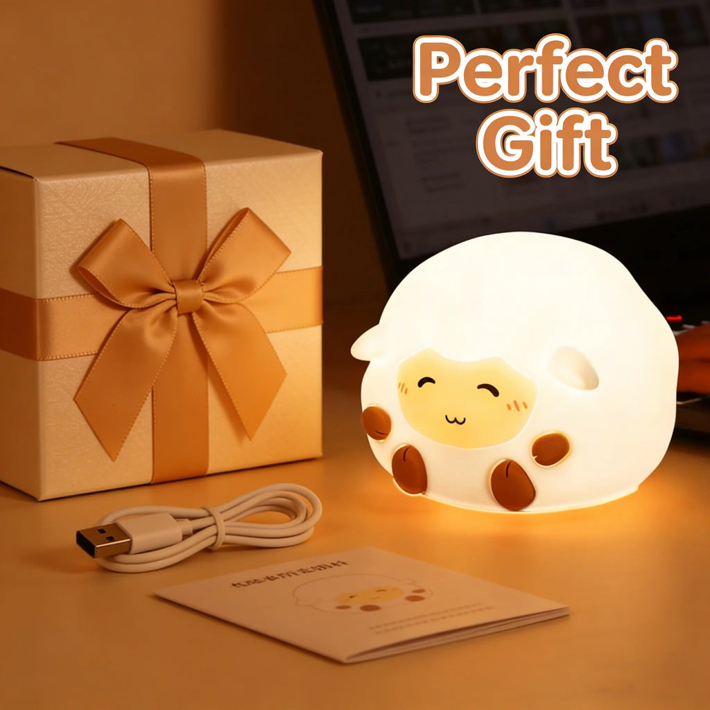 Kids Squishy Sheep LED Night Light