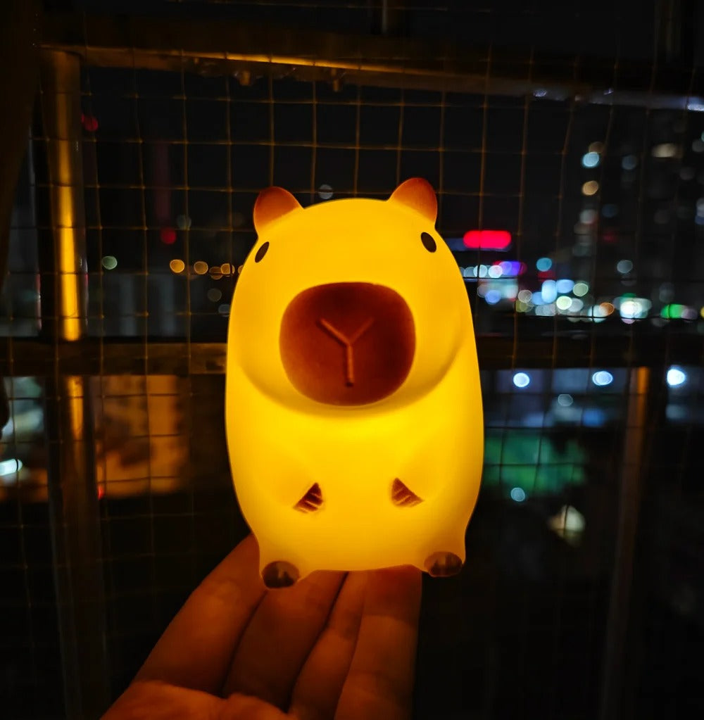 Kids Squishy Capybara LED Night Light
