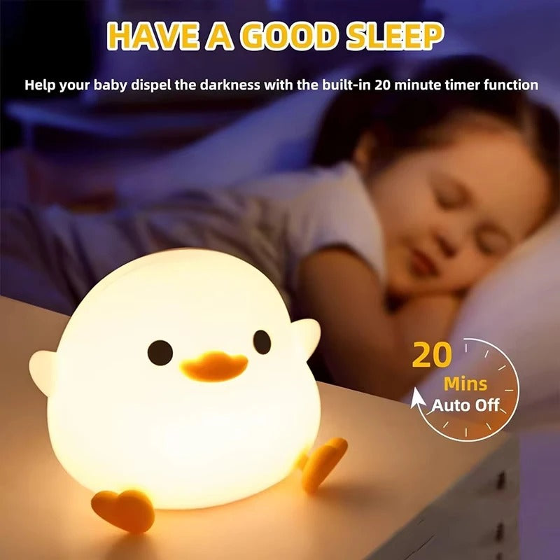 Kids Squishy DoDo Duck LED Night Light