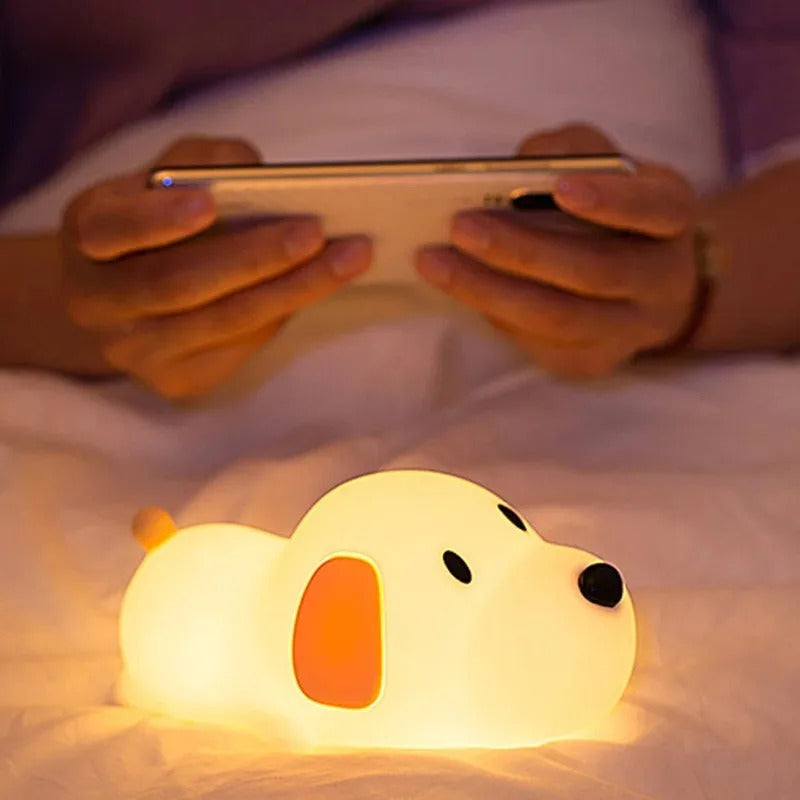 Kids Squishy Papa Puppy LED Night Light