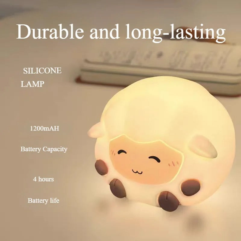 Kids Squishy Sheep LED Night Light