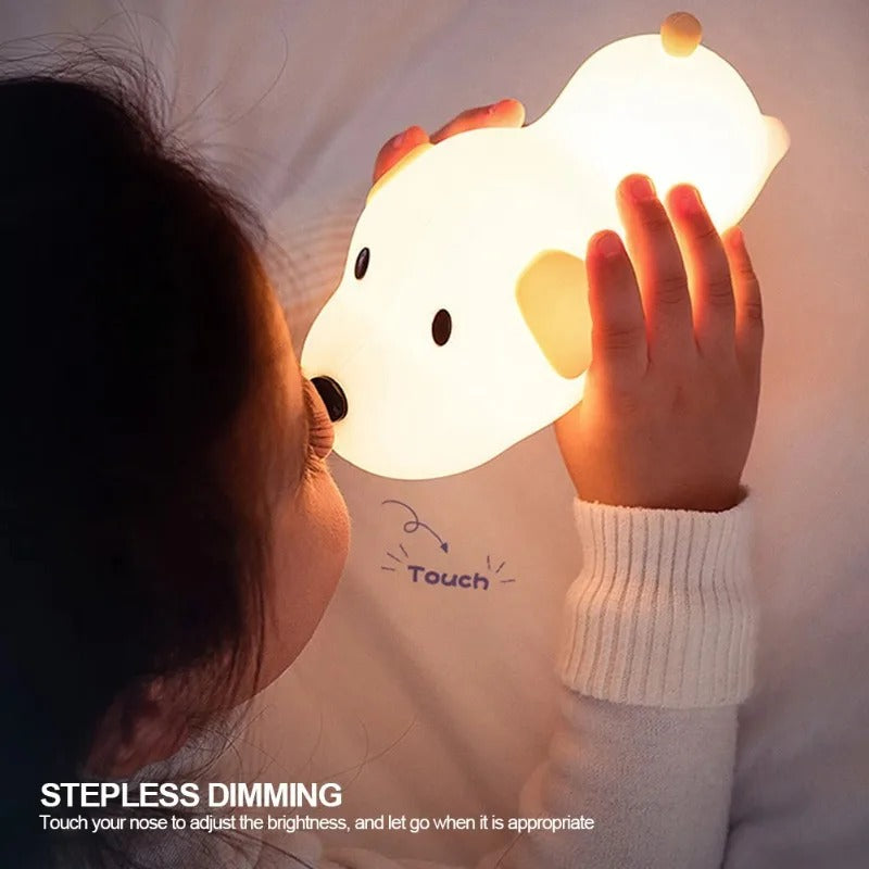 Kids Squishy Papa Puppy LED Night Light