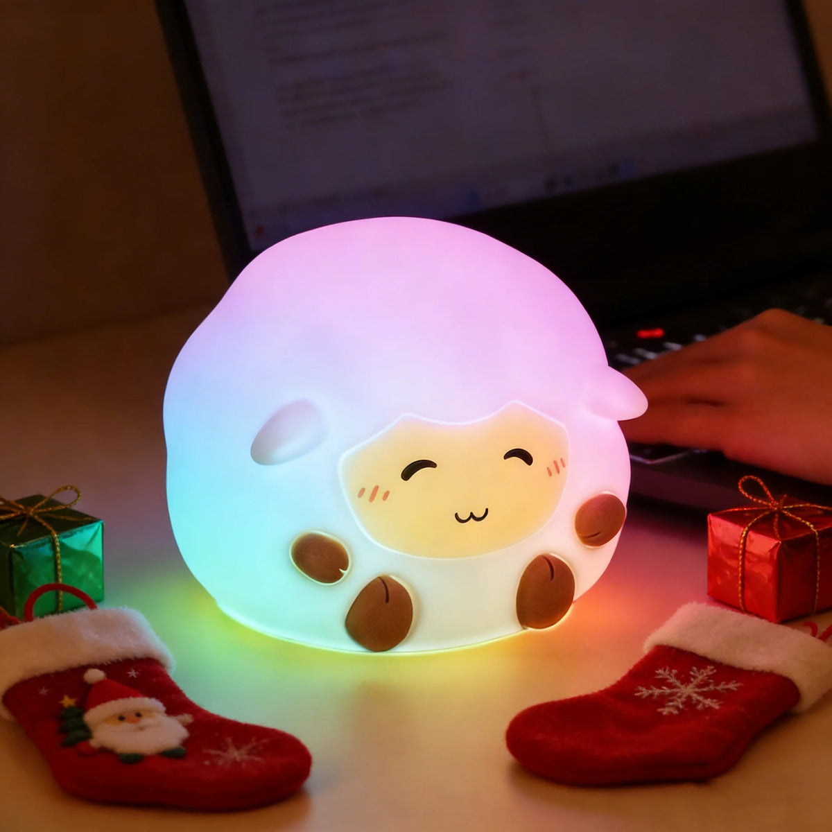 Kids Squishy Sheep LED Night Light